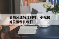 爱游戏(中国)-葡萄牙逆转比利时，小组榜首位置稳扎稳打